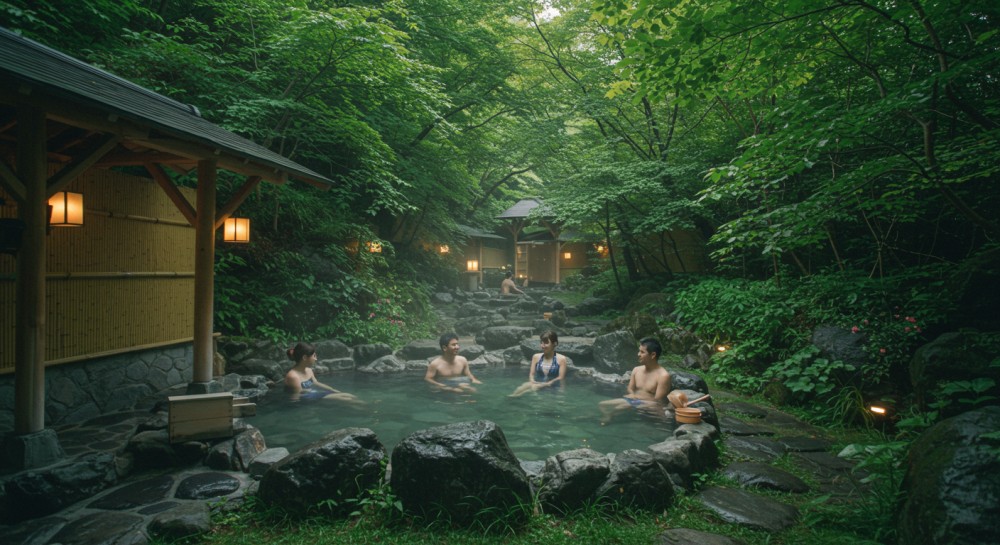 水着で入れる温泉とは？家族風呂との違いと楽しみ方をわかりやすく解説のサムネイル画像