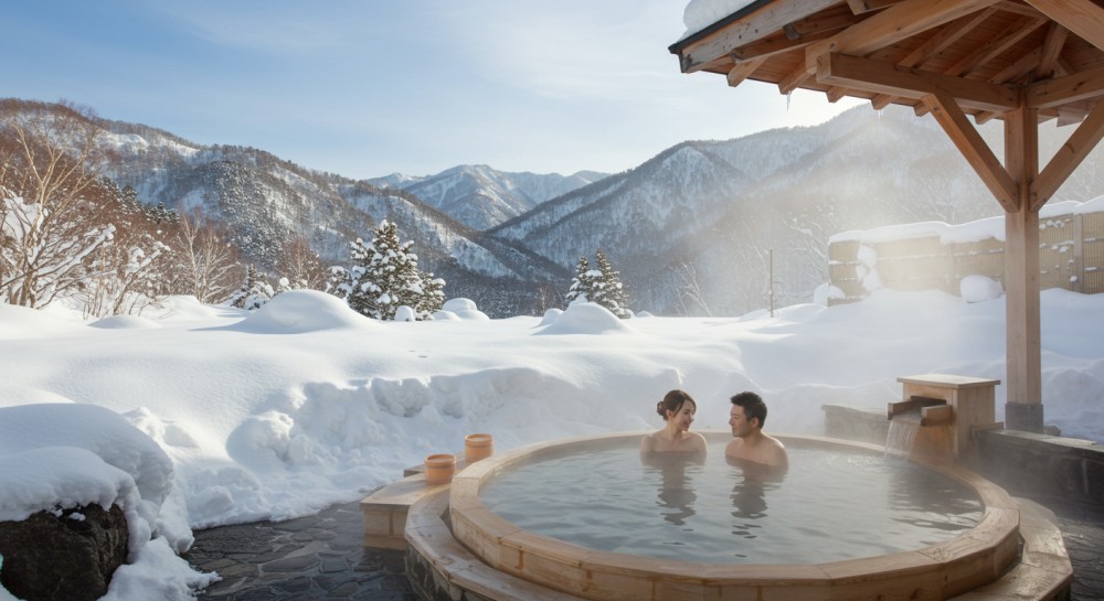 【北海道】カップルに人気の家族風呂温泉3選｜日帰りで使える完全個室の温泉デートスポットのサムネイル画像