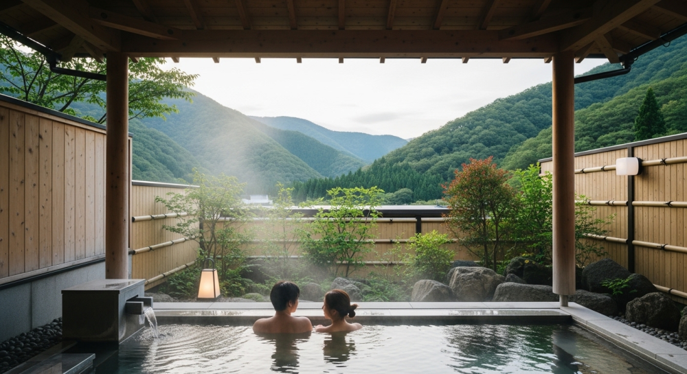 【石川県】カップルに人気の家族風呂温泉3選｜日帰りで使える完全個室の温泉デートスポットのサムネイル画像