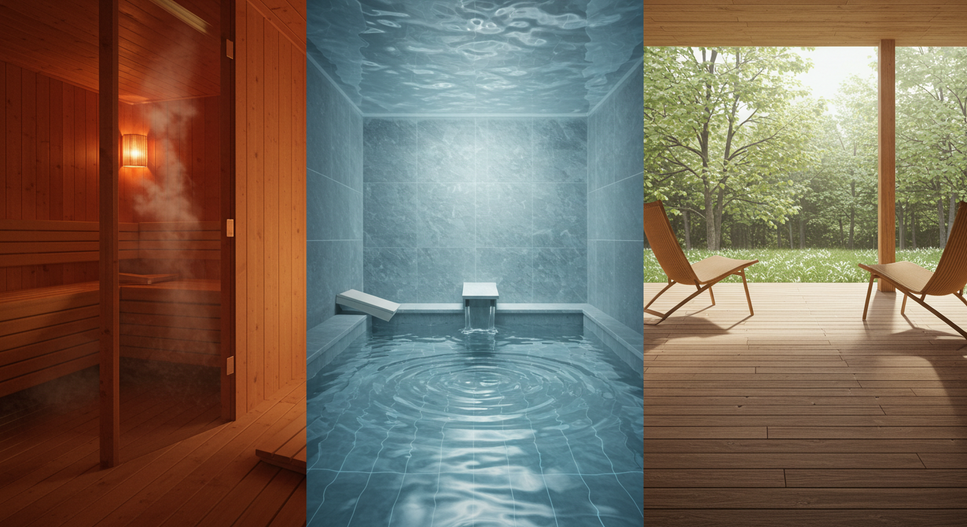 サウナ・水風呂・休憩の3ステップがわかる図