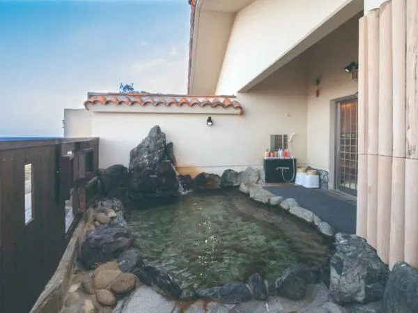 絶景の露天風呂全体