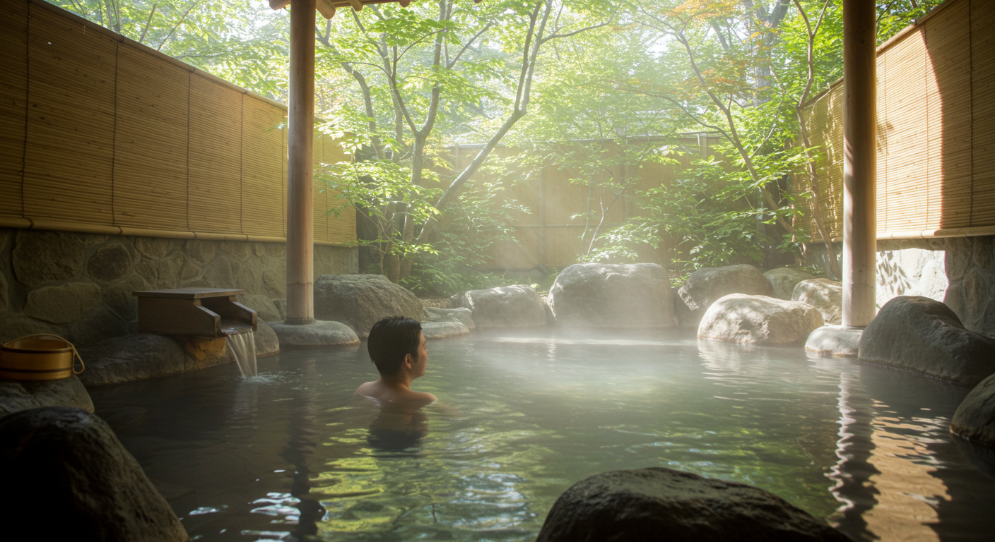 体を温めるための半身浴をしている様子(人物なし)