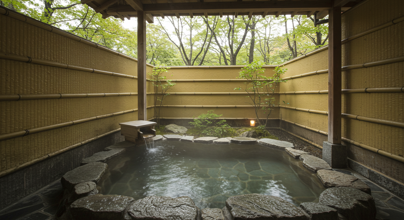 露天タイプの家族風呂